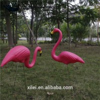 Xilei Wholesale Quality Red Flamingo Decorative Plastic Garden Flamingo With Stake