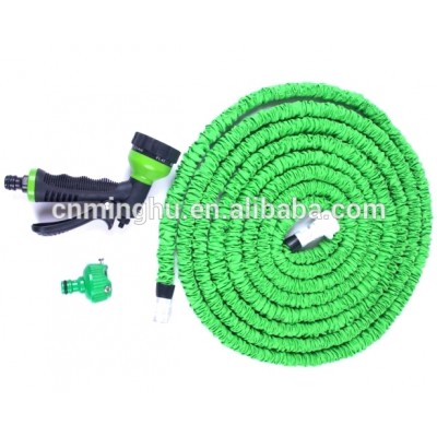 75FT expanding hose green flexible hose expandable garden water hose with nozzle